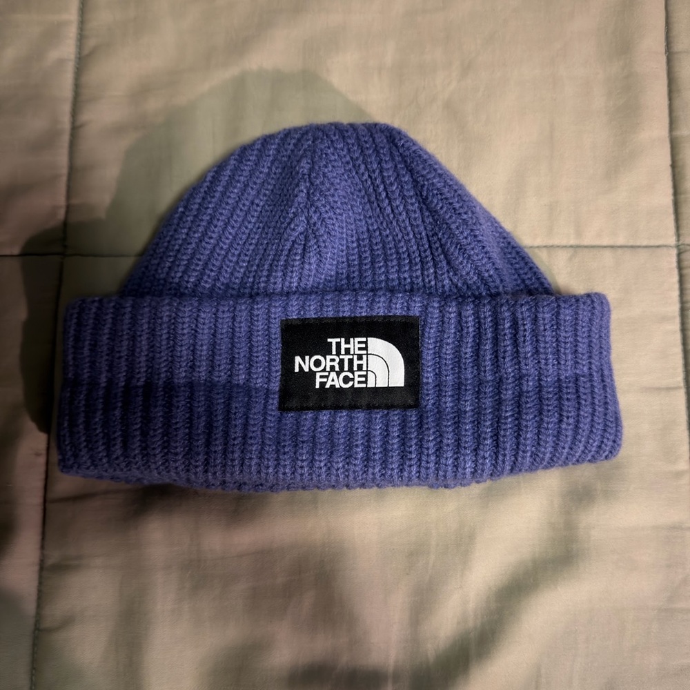 The North Face Purple Ribbed Beanie